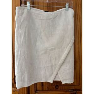 Prettylittlething Gauzy Faux Wrap Skirt